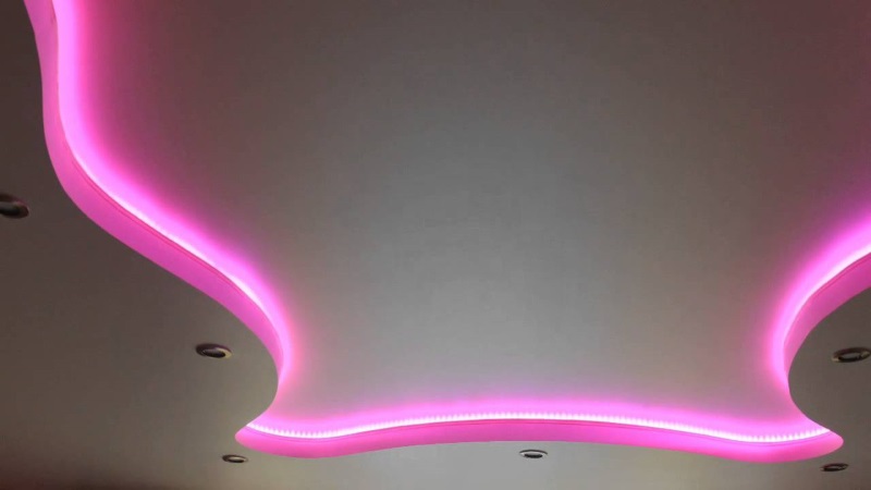 Натяжные потолки с LED подсветкой в Астрахани - РСС Элит